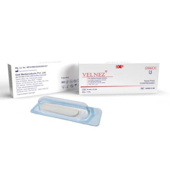 Vérzéscsillapító orrtampon (8x2 cm, préselt verzió)
