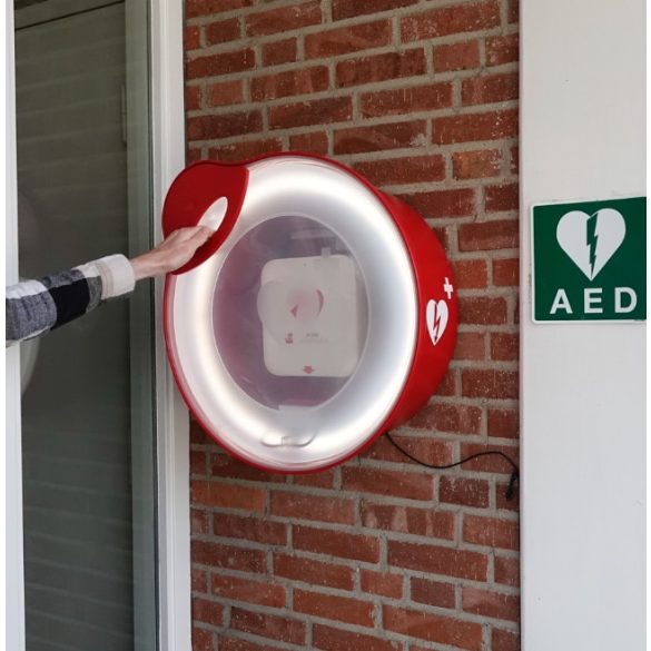 CabinAid - Kültéri riasztós, hűthető és fűthető defibrillátor szekrény (Pro változat)