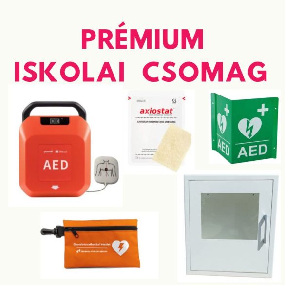 Prémium iskolai defibrillátor csomag